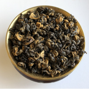 Красный (черный) чай Дян Хун Чжен Ло - элитная Золотая Улитка 100 г